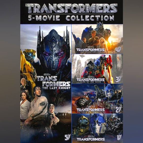 🎬2/24$ 🎬Transformers 5-Movie Collection - Picture 1 of 5